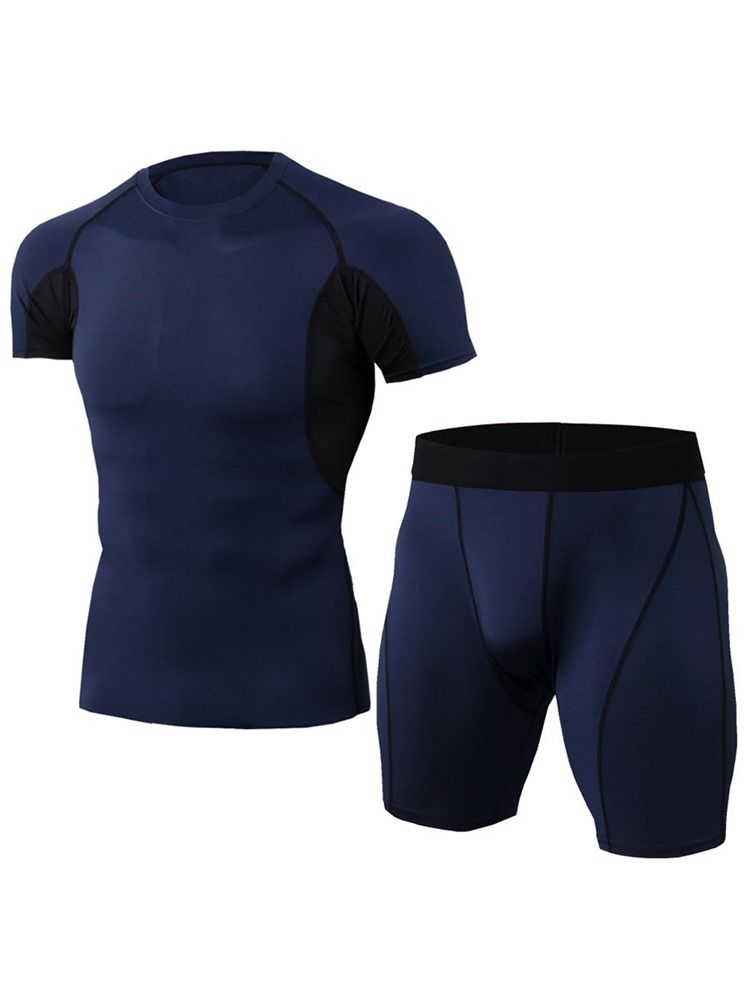 Calção De Cor Masculina Conjunto Esportivo