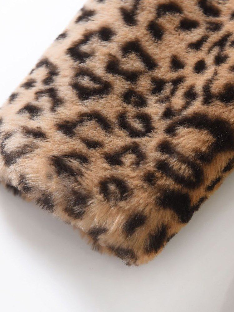 Casaco Feminino Solto Leopardo De Mangas Compridas Sexy